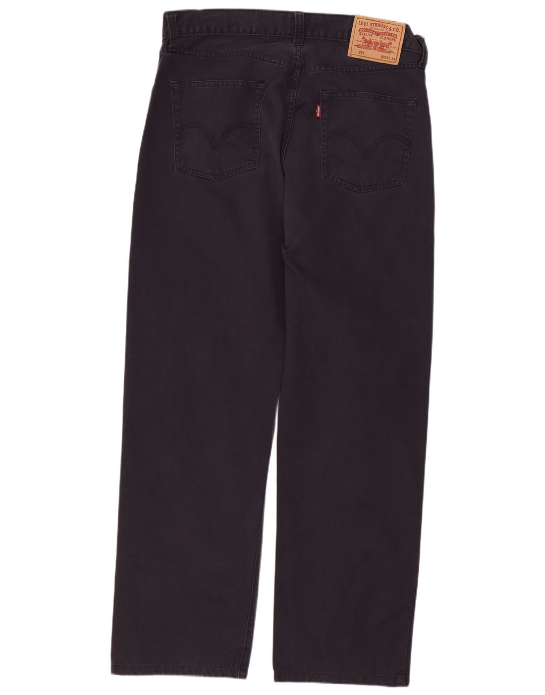 Levi's Jeans rectos 751 para hombre W33 L29 Algodón azul marino