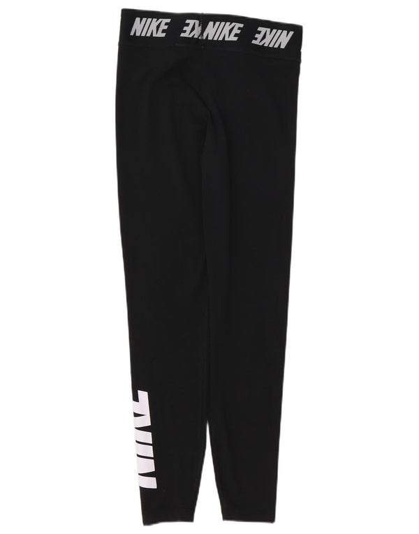 Nike Leggings gráficos para mujer UK 8 Small Algodón negro