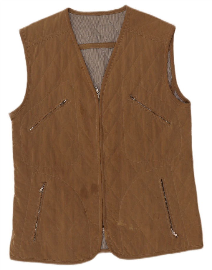 Allegri Chaleco acolchado para mujer UK 44 Medio Beige