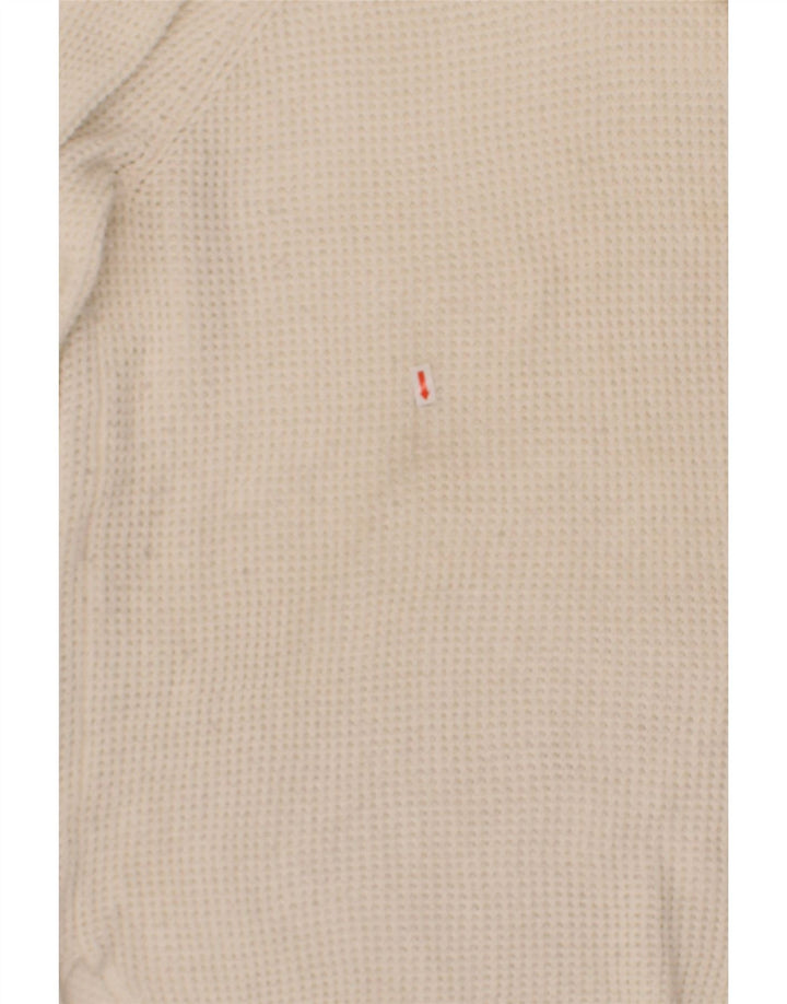 MICHAEL KORS Mens Roll Neck Jumper Sweater XL Off White Cotton Vintage Michael Kors and Second-Hand Michael Kors from Messina Hembry 