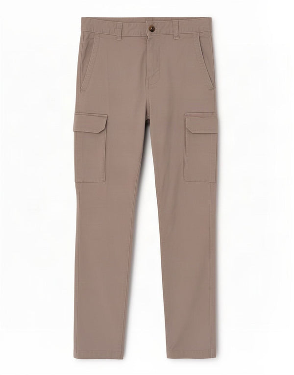 Zara Mens Slim Cargo Pantalones EU 38 Small W29 L28 Gris Algodón
