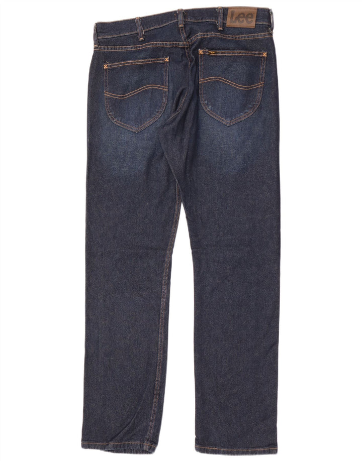 Vaqueros ajustados para hombre Lee W34 L32 Algodón azul marino