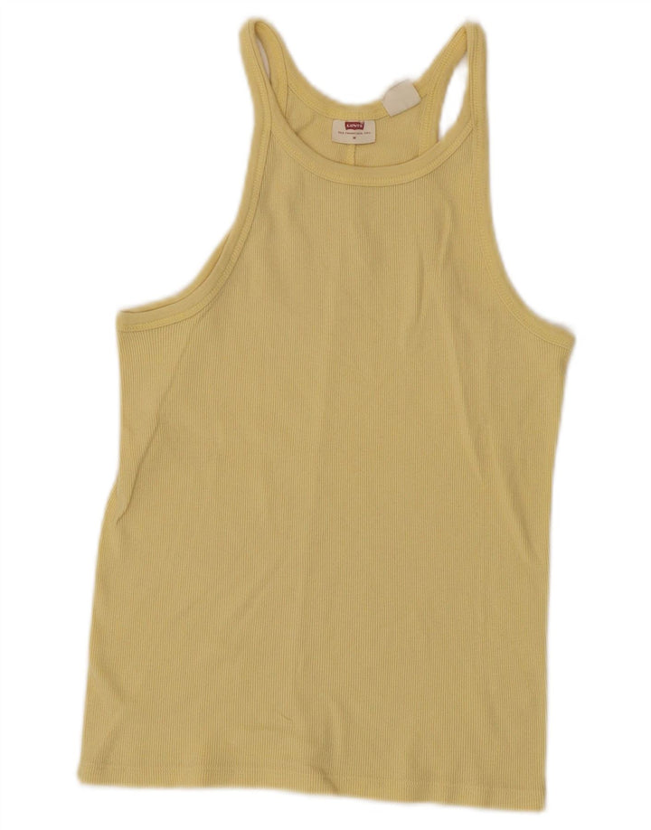 Levi's - Camiseta sin mangas para mujer, talla 40, color amarillo mediano