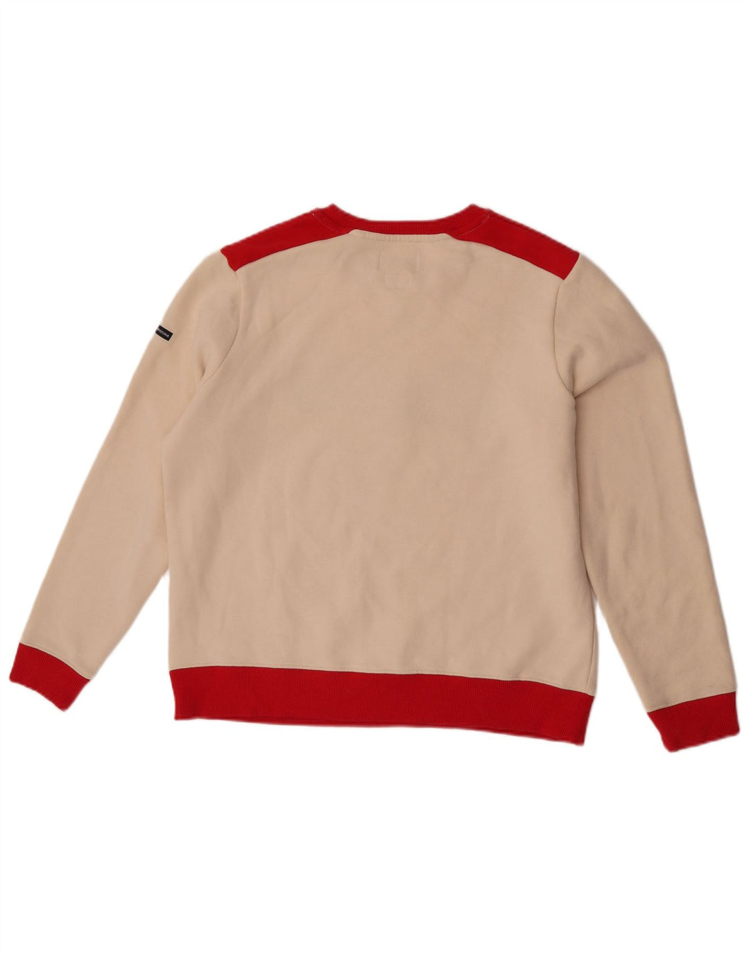 Superdry Sudadera tipo jersey para mujer, talla 40, talla mediana, color blanco roto