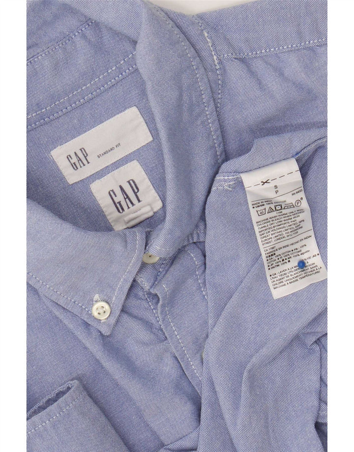 Camisa Gap de corte estándar para hombre, talla pequeña, de algodón azul
