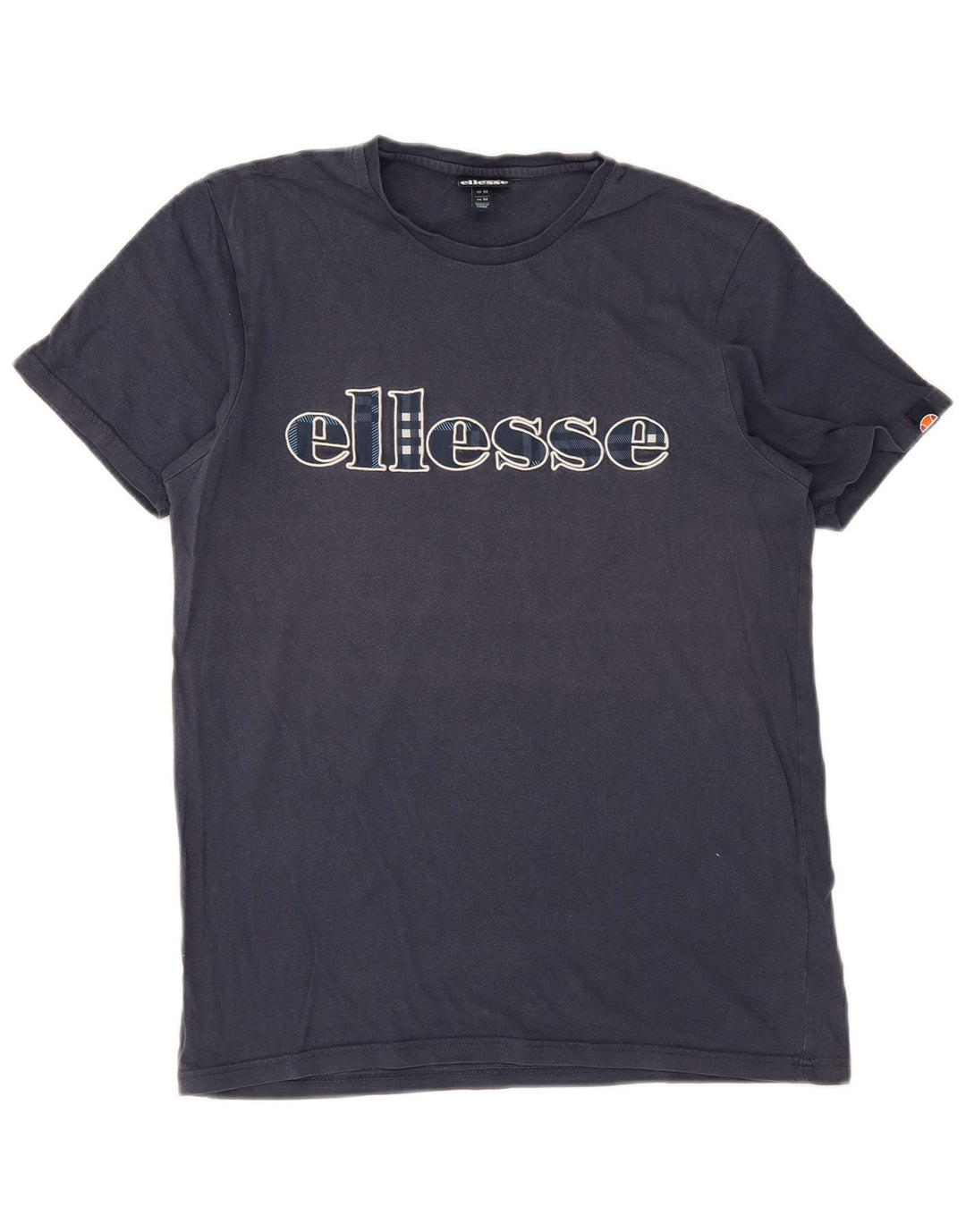 Ellesse Hombre Camiseta Gráfica Top Medium Azul Marino Algodón