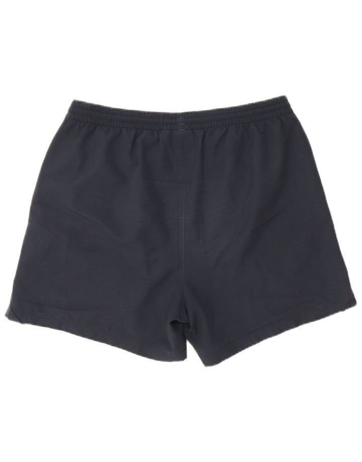 Adidas - Pantalones cortos deportivos para hombre, talla grande, poliéster, color azul marino