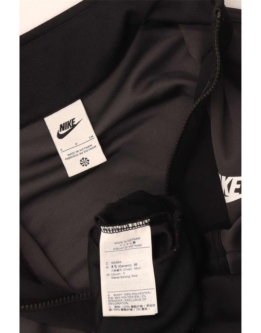 Nike - Chaqueta de chándal con gráfico para hombre, poliéster color block, talla pequeña, gris