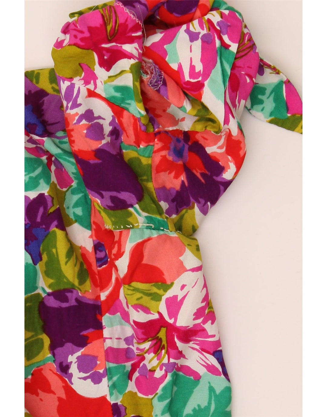 Superior Blusa Camisera De Manga Corta Para Mujer IT 46 Large Multicolor Floral