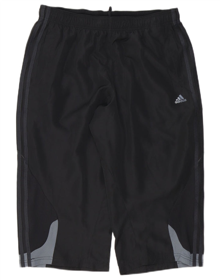 Adidas Hombre Climacool Capri Pantalones De Chándal Grande Negro Colorblock