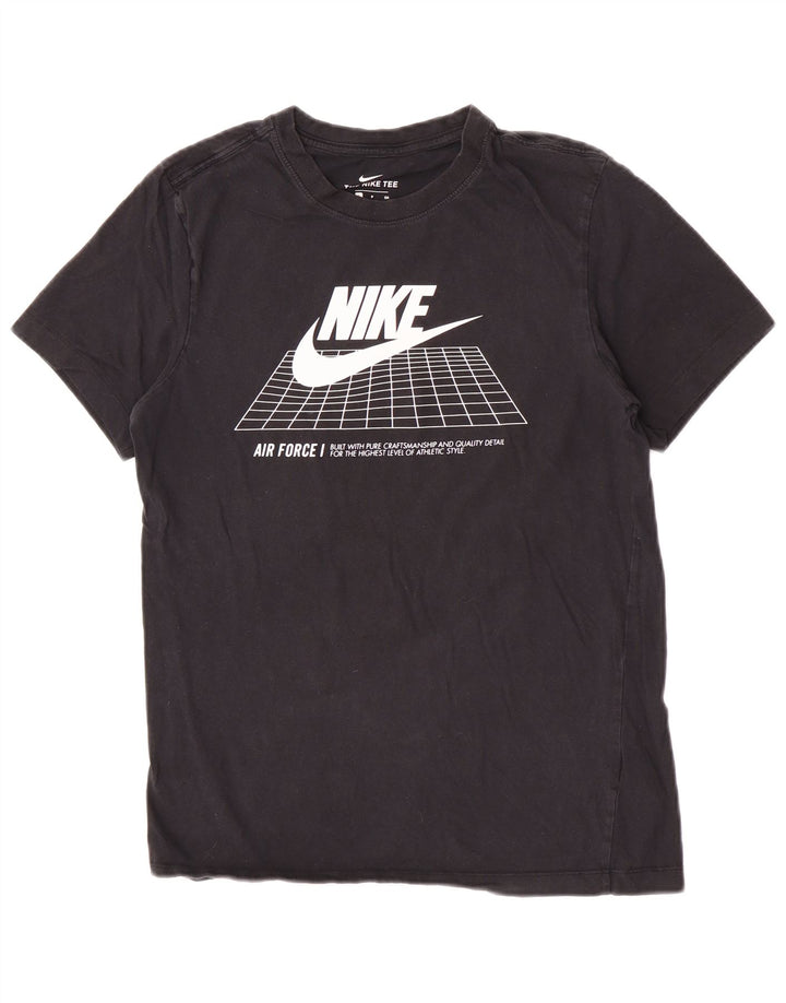 Nike - Camiseta gráfica para hombre, talla pequeña, algodón negro