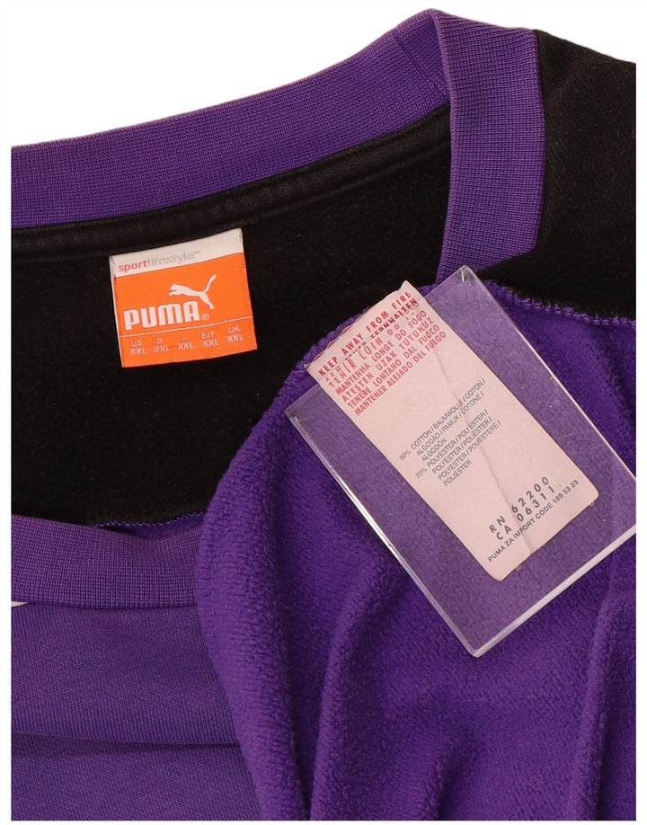 PUMA Osnabruck Sudadera Jumper 2XL Púrpura Colorblock Algodón
