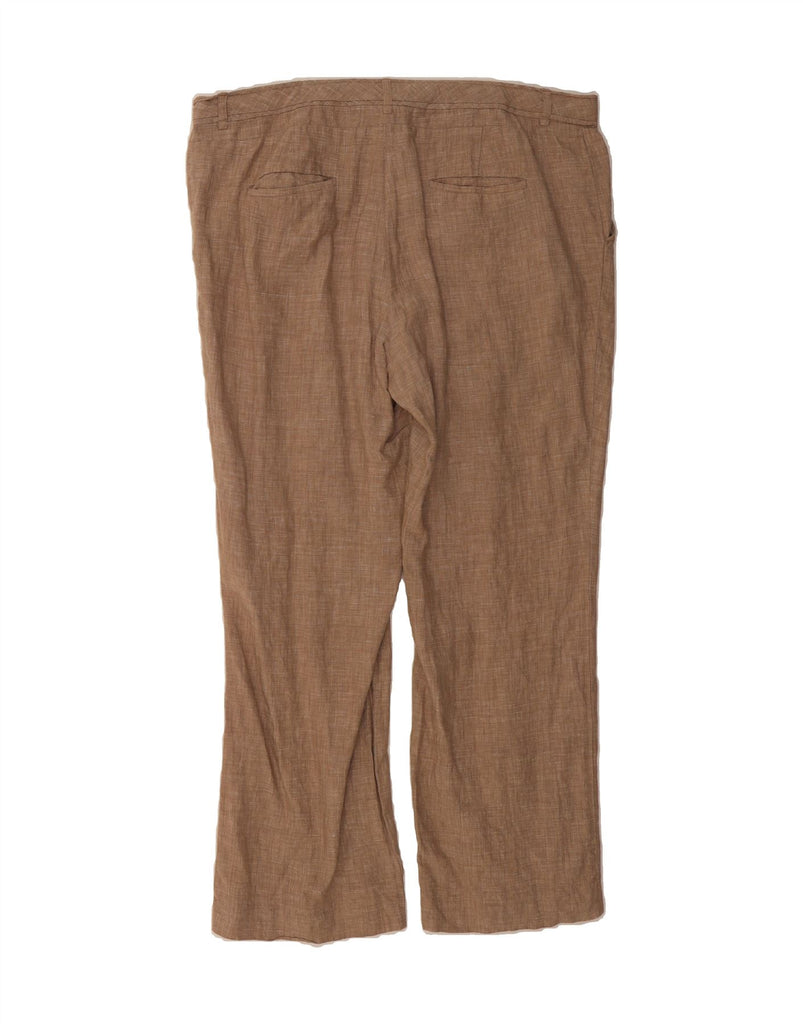 MONSOON Womens Standard Straight Chino Trousers UK 18 XL W39 L31 Brown Vintage Monsoon and Second-Hand Monsoon from Messina Hembry 