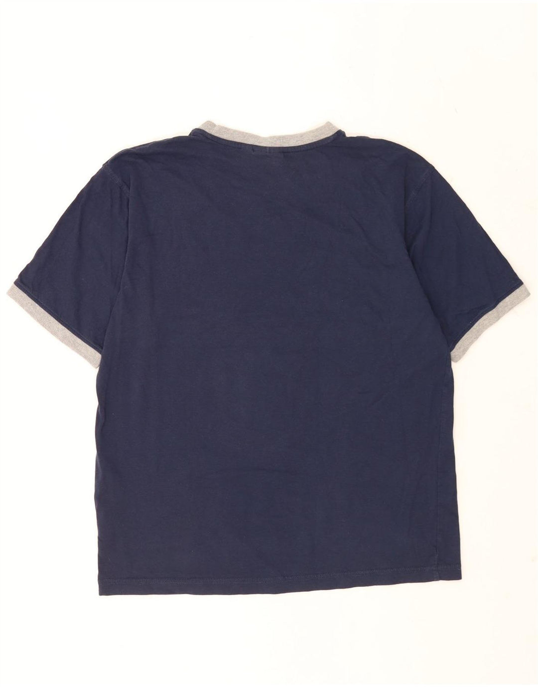 Fila - Camiseta para hombre, talla grande, algodón azul marino
