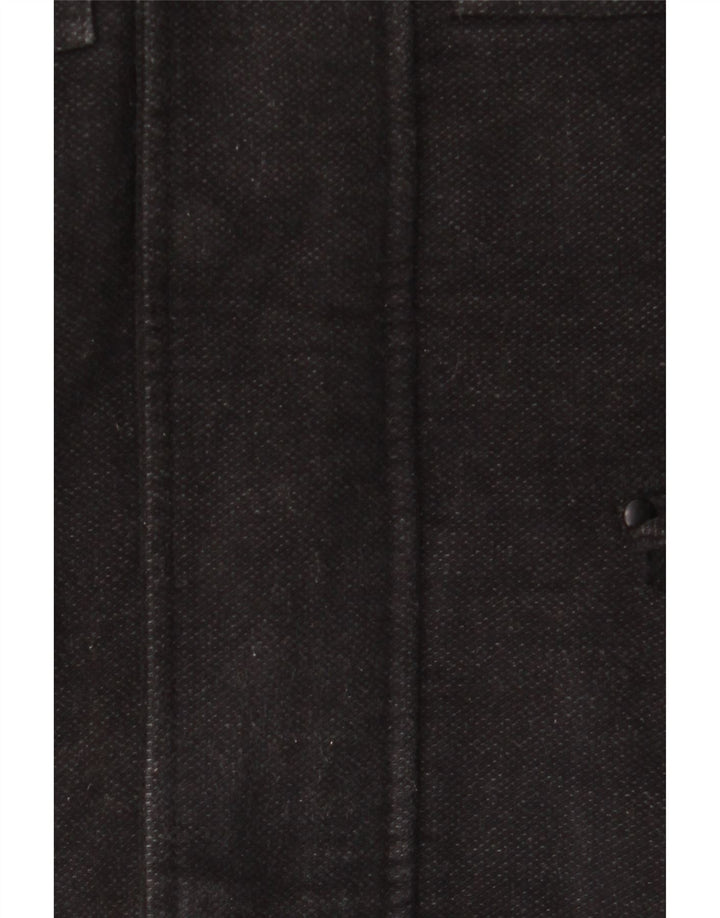 Marks & Spencer Abrigo cortavientos para hombre UK 36 Small Algodón negro