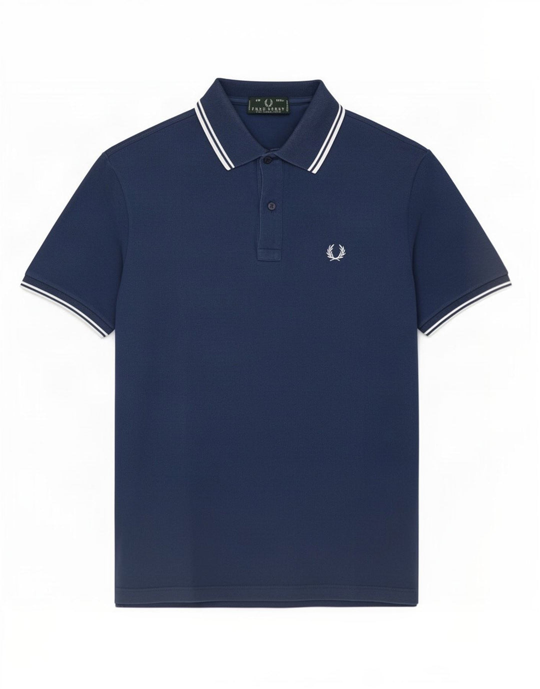 Polo Fred Perry Hombre Algodón Azul Marino Medio