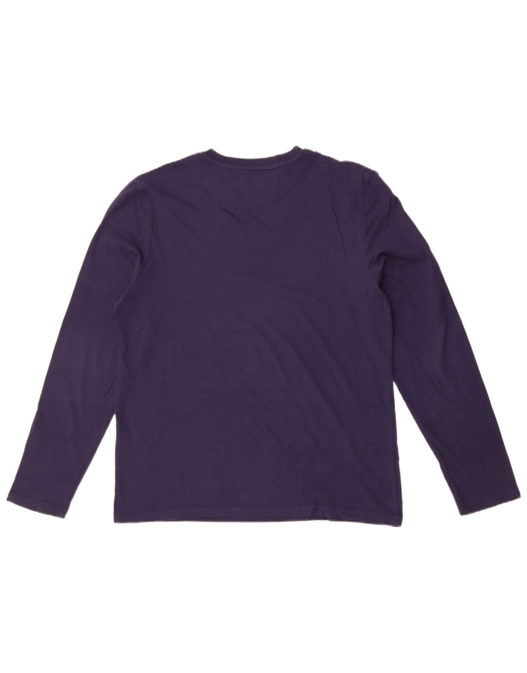 Lyle & Scott Camiseta para hombre de manga larga de algodón azul marino medio
