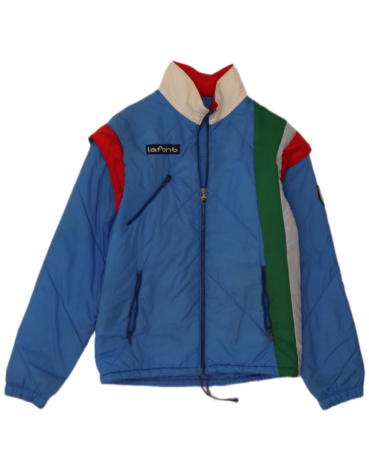 Chaqueta acolchada hombre La Font IT 48 Poliamida color block azul medio