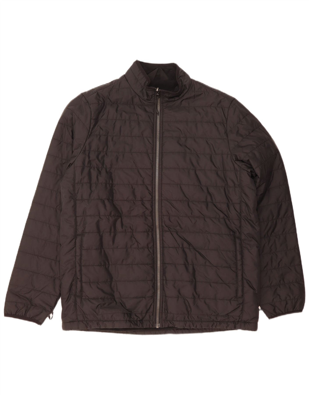 Marks & Spencer Chaqueta acolchada con forro para hombre UK 42 XL Poliamida negra