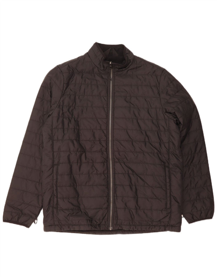 Marks & Spencer Chaqueta acolchada con forro para hombre UK 42 XL Poliamida negra