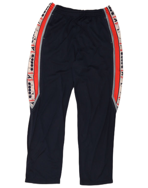 Diadora Pantalones de chándal con estampado gráfico para hombre ES 48 Medium Azul marino Colorblock