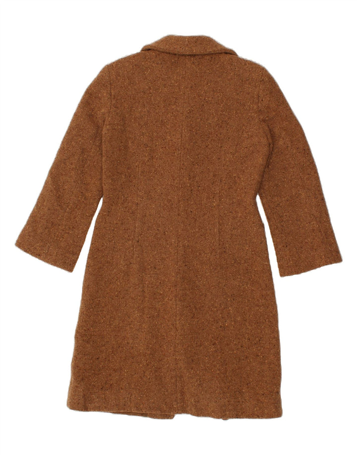 ALYSI Womens Overcoat IT 42 Medium Brown Flecked Wool Vintage ALYSI and Second-Hand ALYSI from Messina Hembry 