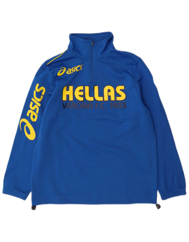Asics HELLAS VERONA Graphic Pullover Chándal Top para Niños 11-12 Años Azul