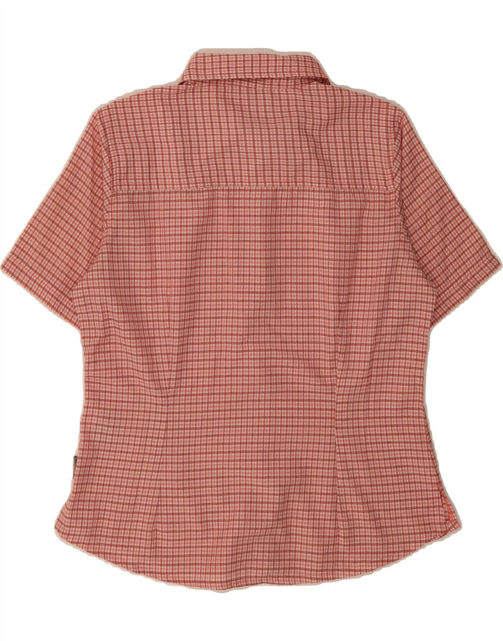 MCKINLEY Womens Short Sleeve Shirt EU 40 Medium Red Check Polyester Vintage McKinley and Second-Hand McKinley from Messina Hembry 