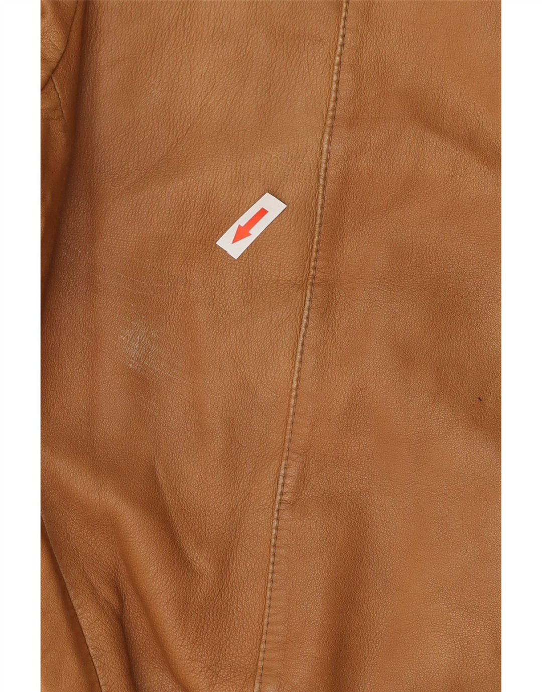 Chaqueta de cuero vintage para hombre IT 54 2XL Marrón