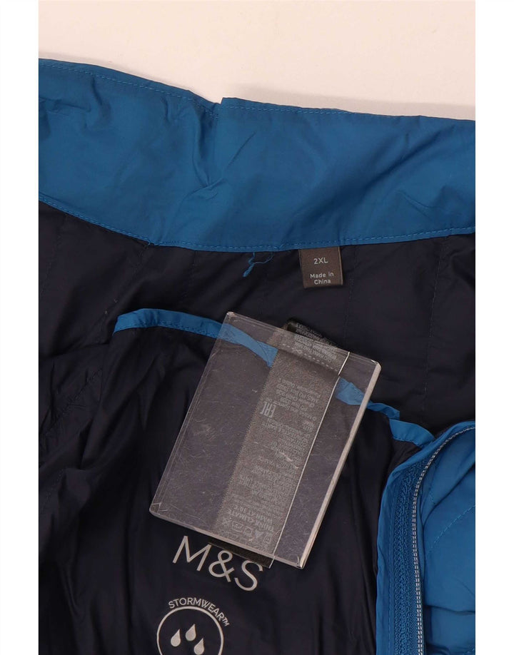 Marks & Spencer Chaleco acolchado para hombre UK 44 2XL Poliamida azul