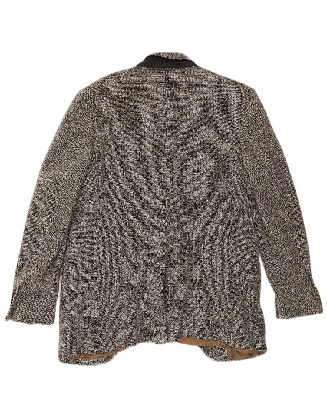 Dolce & Gabbana Chaqueta tipo blazer de 1 botón para hombre IT 52 XL Lana moteada gris