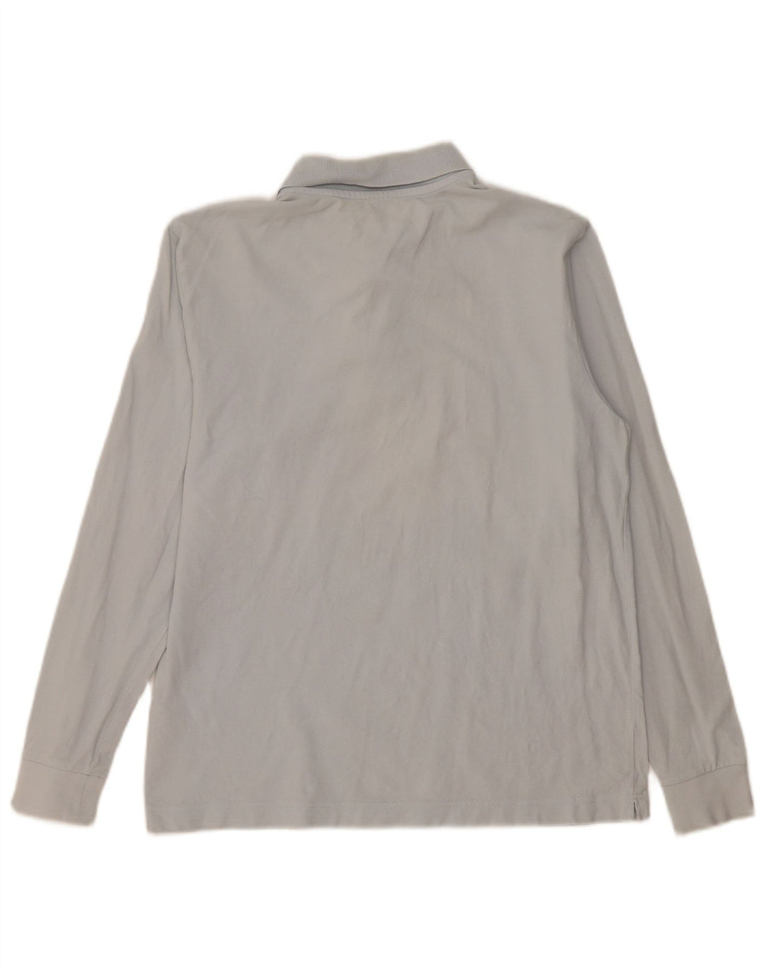 KAPPA Polo de manga larga para hombre de algodón azul medio