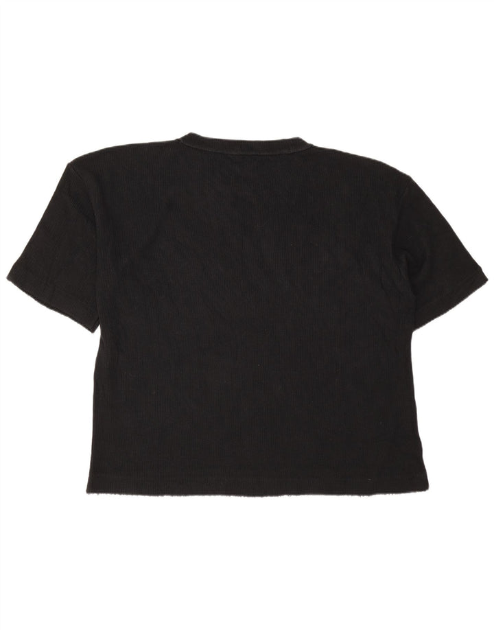 Zara Hombre Camiseta Gráfica Top Grande Negro
