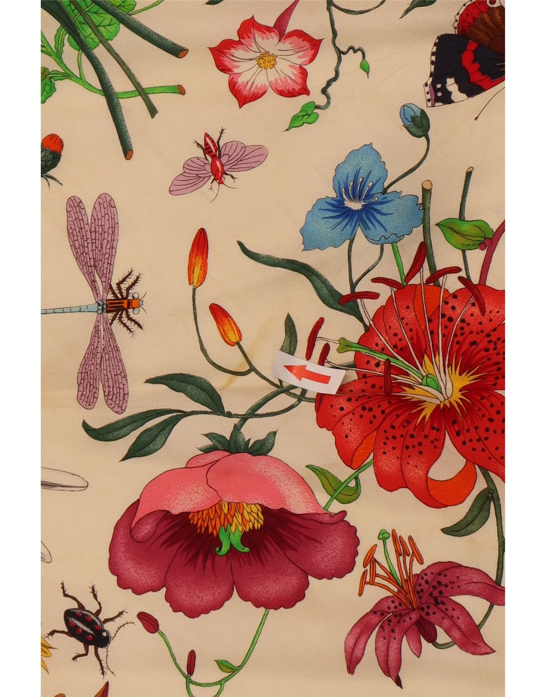 Gucci Bufanda Cuadrada Gráfica Para Mujer Talla Única Diseñador Floral Multicolor