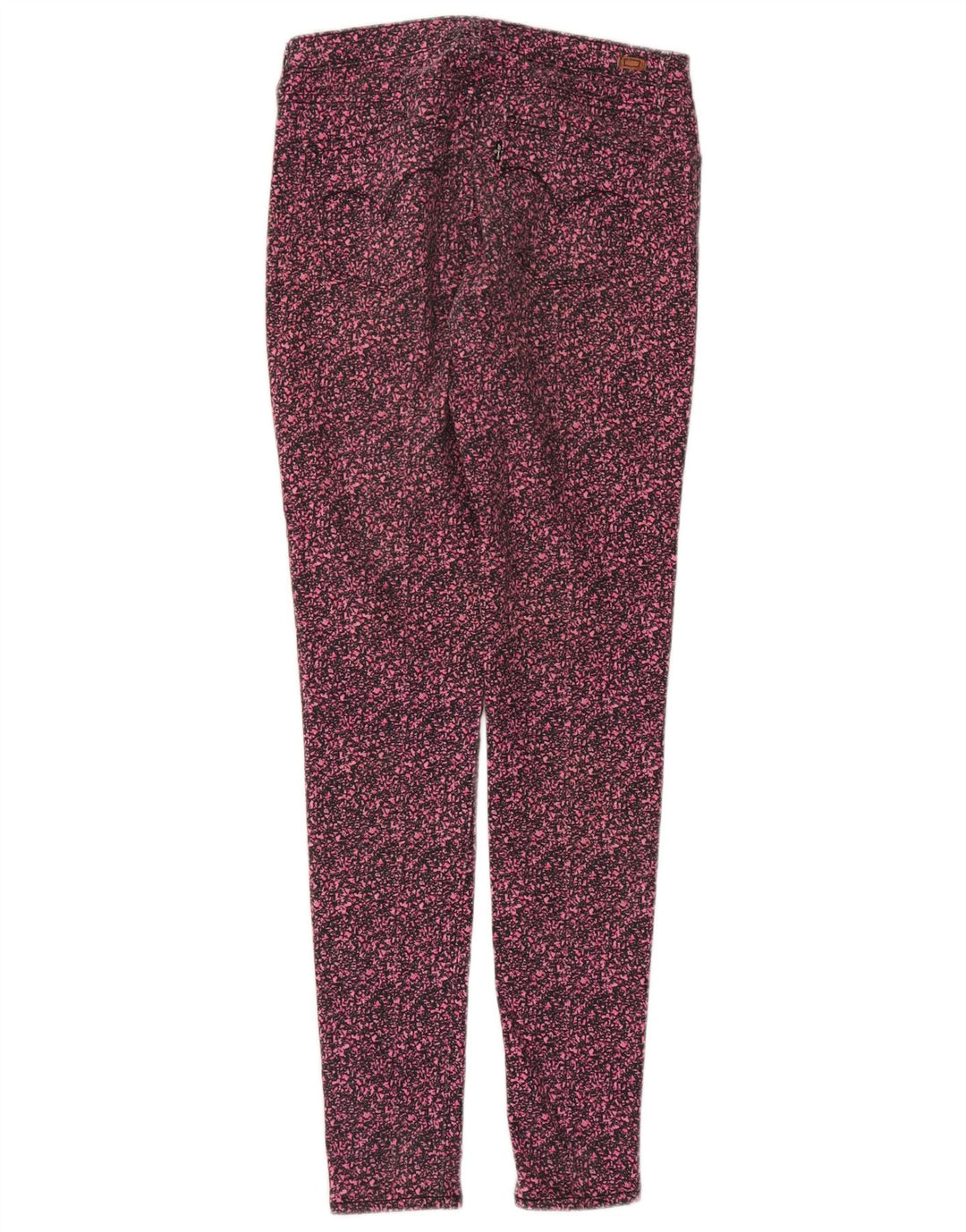 LEVI'S Pantalones informales ajustados para mujer W28 L31 Algodón con lunares rosas