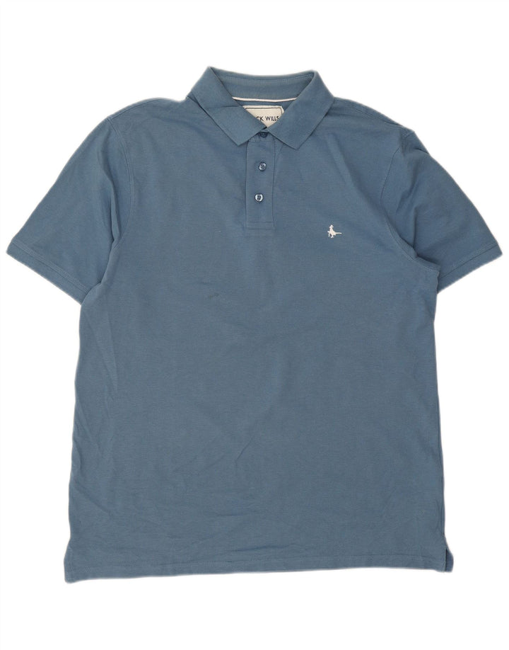 Polo Jack Wills para hombre de algodón azul grande