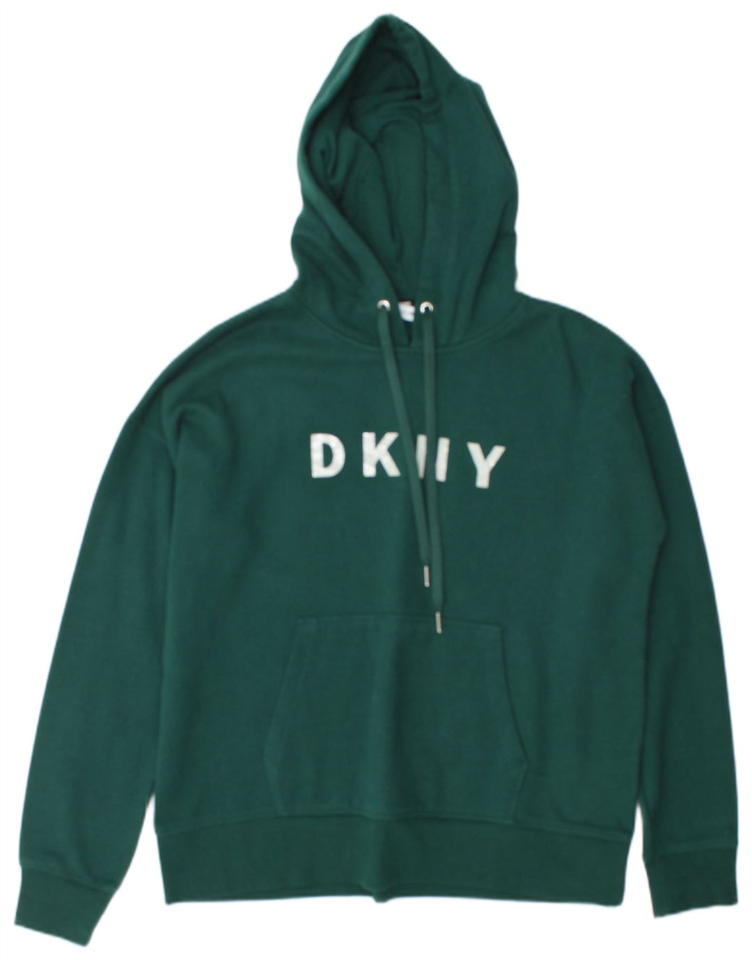 Dkny Hombre Sudadera Con Capucha Gráfica Jersey De Algodón Verde Medio