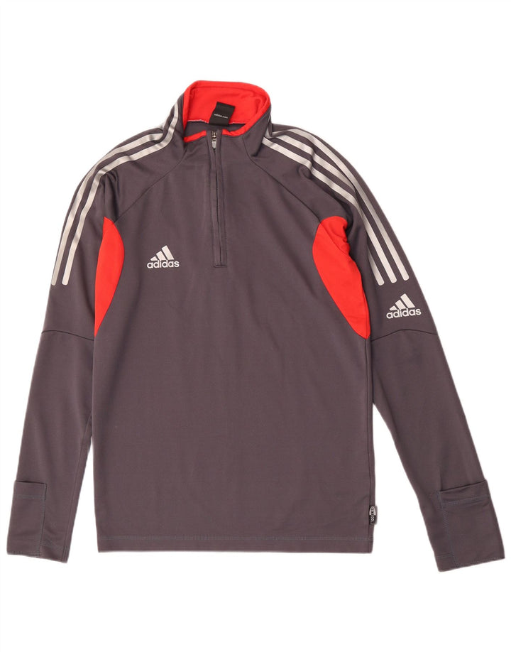 Adidas Mens Climacool Jersey Chándal Top UK 36/38 Pequeño Gris