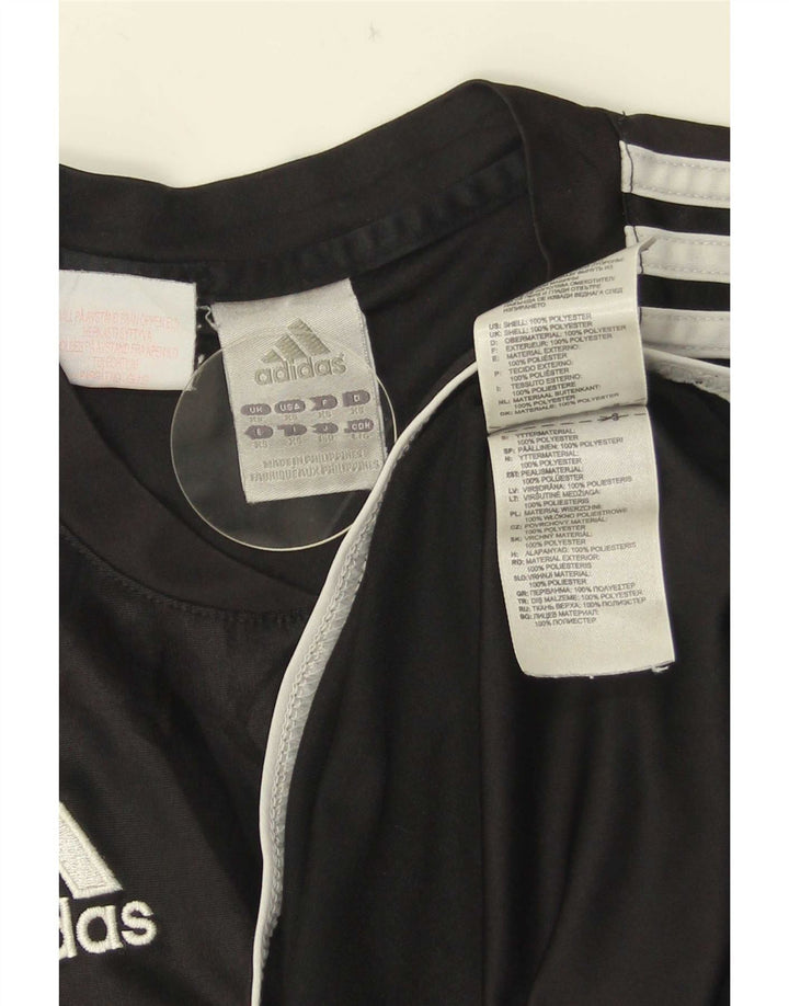 Adidas Hombre Camiseta Top XS Negro Rayas Poliéster