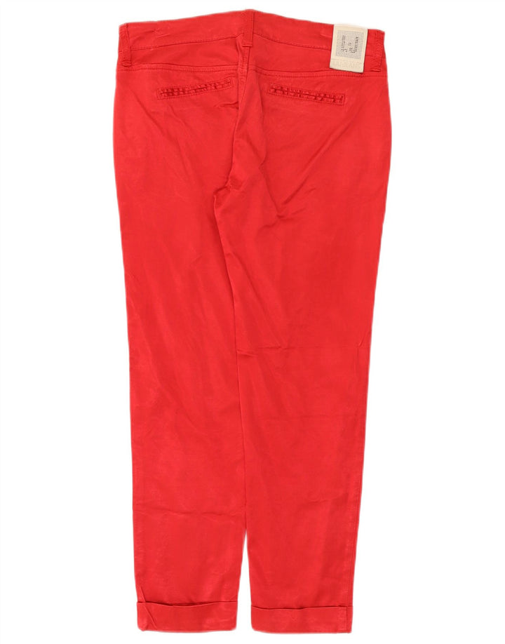 Pantalones Liu Jo Mujer Slim Cropped W30 L25 Viscosa Roja