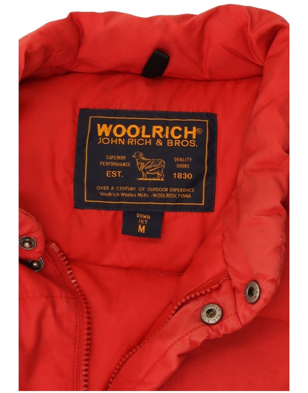 WOOLRICH Chaleco acolchado para hombre UK 38 Medium Red