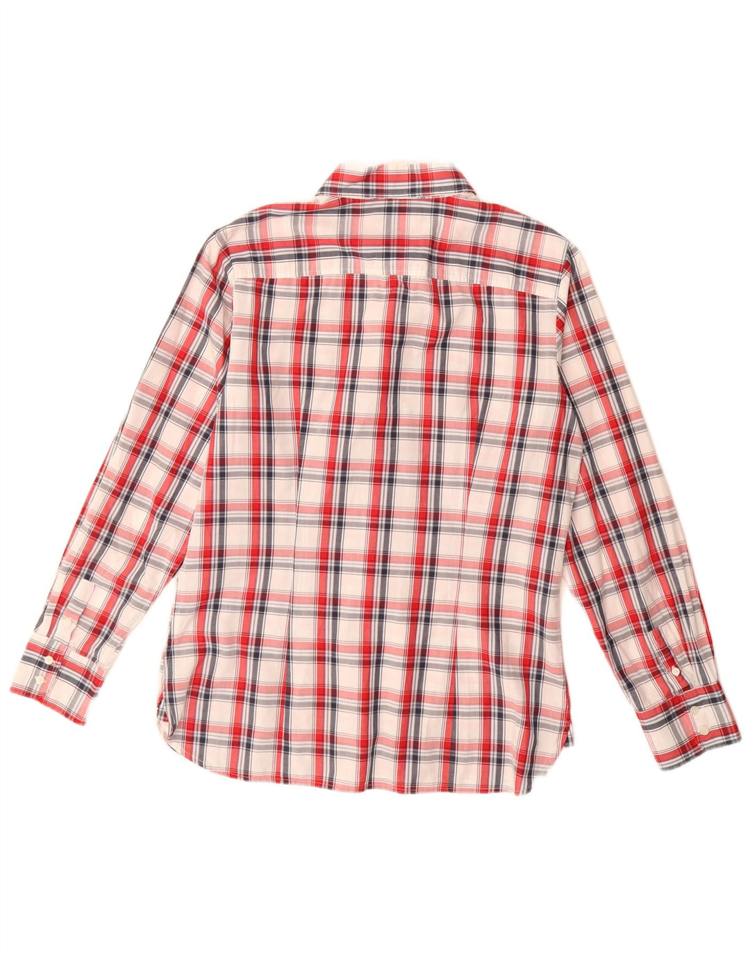 Tommy Hilfiger Camisa para mujer US 12 Grande Rojo Cuadros Algodón