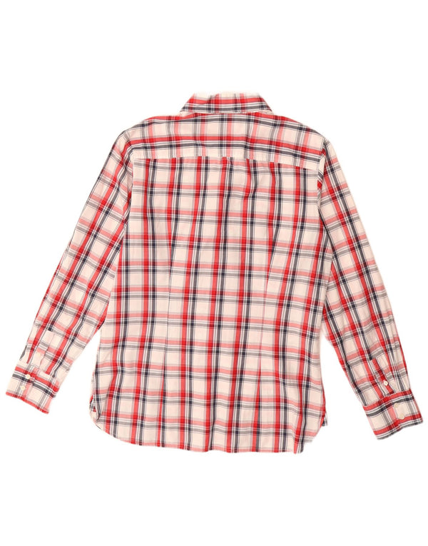 Tommy Hilfiger Camisa para mujer US 12 Grande Rojo Cuadros Algodón