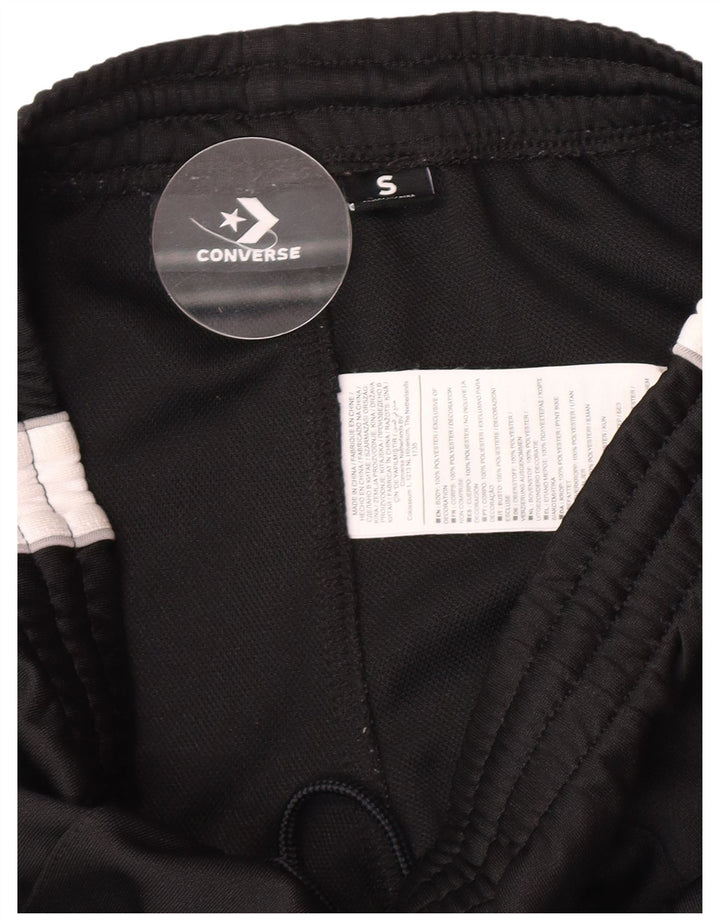 Converse - Pantalones de chándal para mujer (talla 8), color negro, poliéster