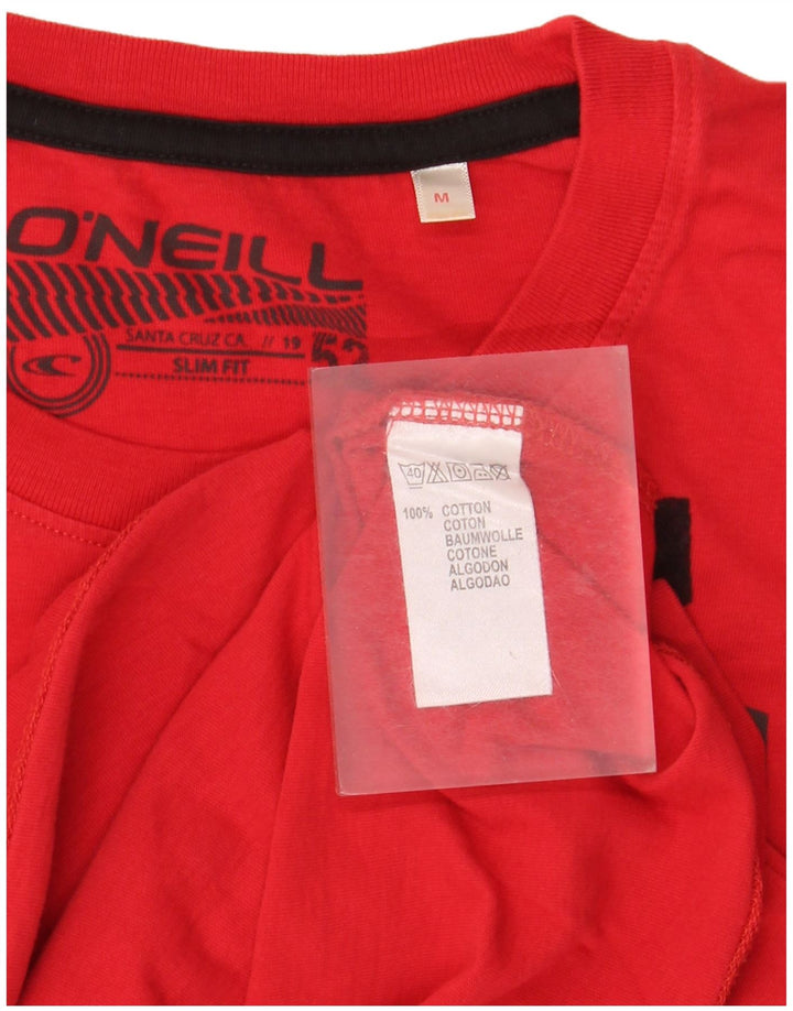 O'Neill Hombre Slim Fit Graphic Top Manga Larga Algodón Rojo Medio