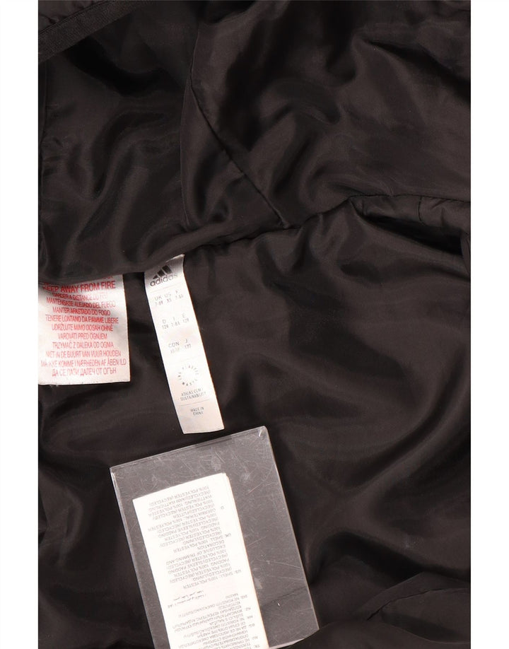 ADIDAS Chaqueta acolchada con capucha para niño 7-8 años Negro Poliéster