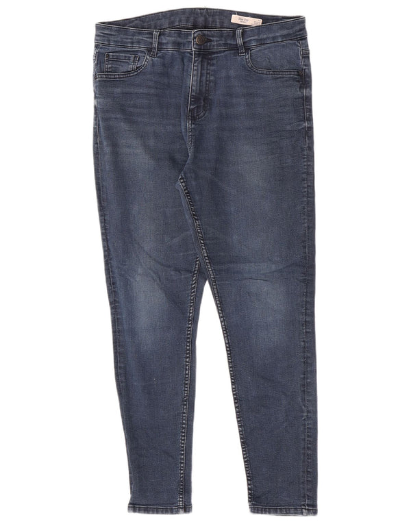 Marks & Spencer Jeans Ajustados The Ivy para Mujer Reino Unido 14 Mediano W30 L26 Azul