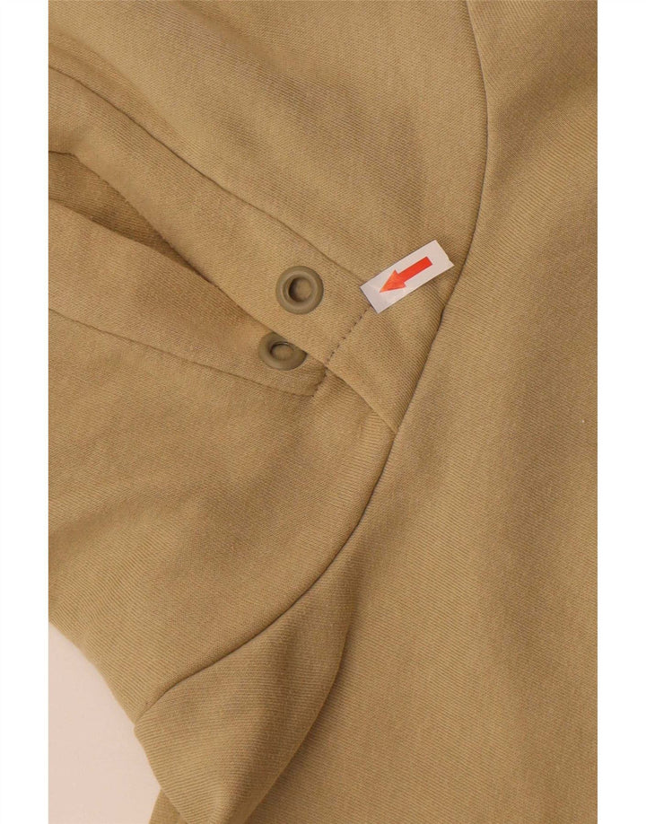 Zara Hombre Sudadera Con Capucha Jersey Small Beige Algodón
