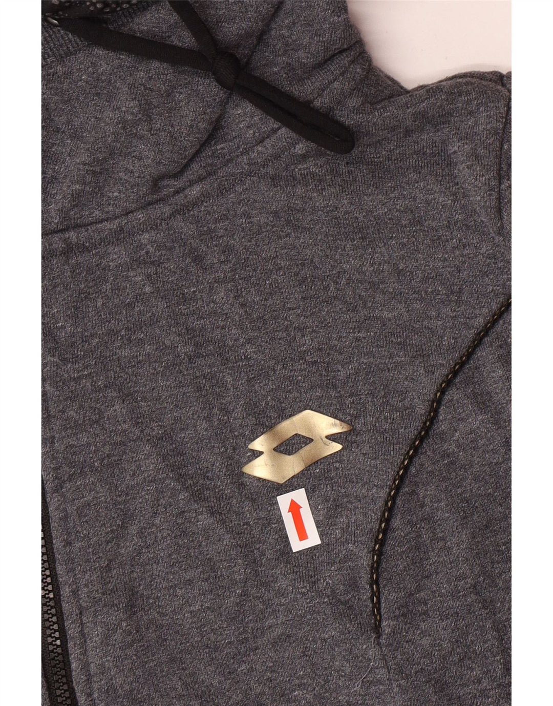 LOTTO Suéter con capucha y cremallera para mujer UK 46 Large Grey