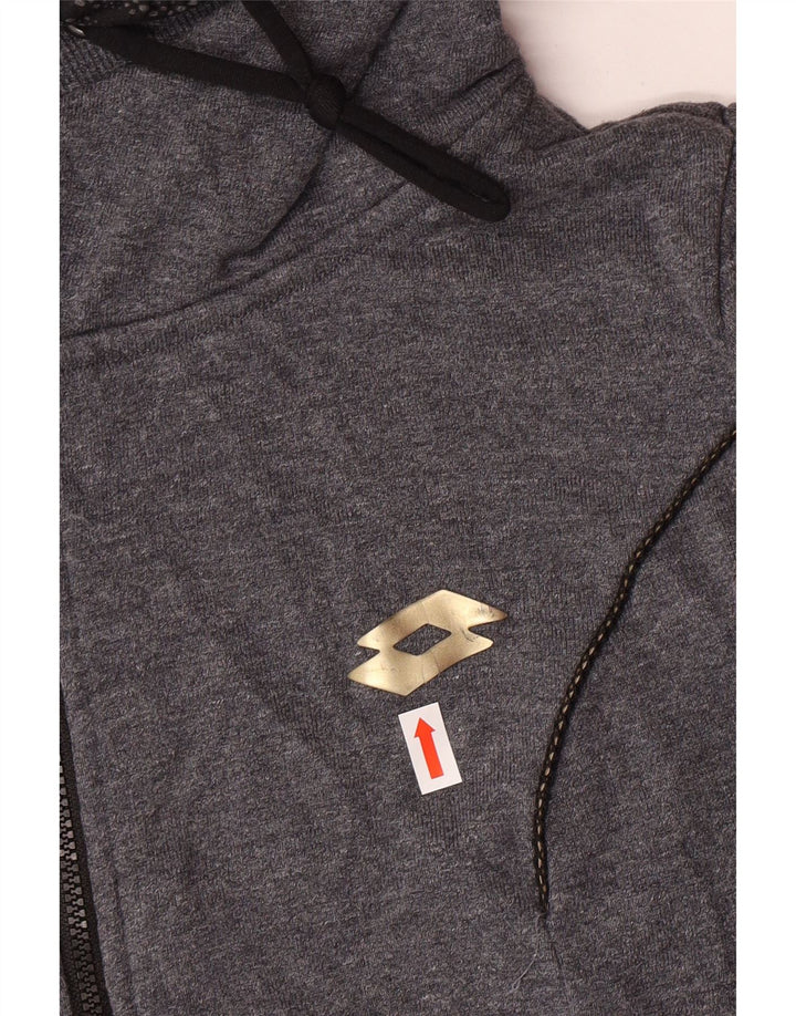 LOTTO Suéter con capucha y cremallera para mujer UK 46 Large Grey